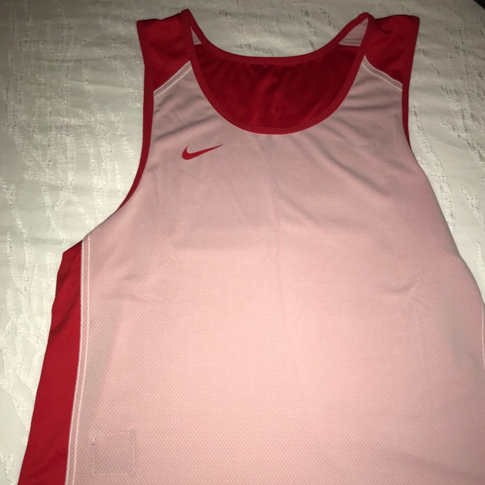 Men’s Nike Reversible Mesh Tank Top  Red White